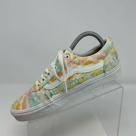 Vans Women's Ward White Tie Dye Lace Up Platform Sneakers Multicolor Size 9 - Picture 3 of 14